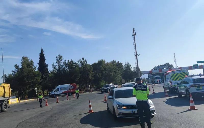 Germencik’te havadan trafik denetimi
