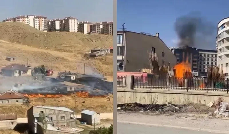 Yüksekova’da çıkan iki farklı yangın kontrol altına alındı
