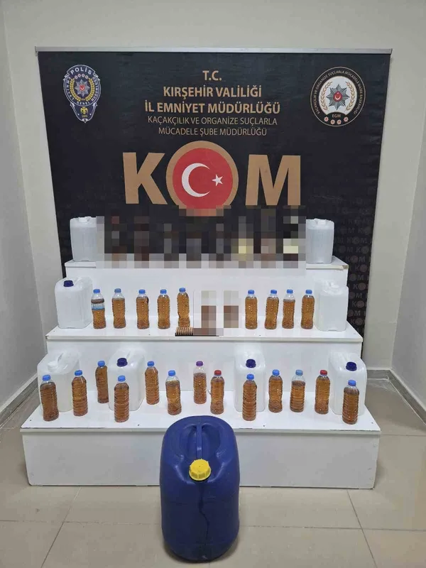 Kırşehir’de kaçak içki operasyonu: 1 gözaltı
