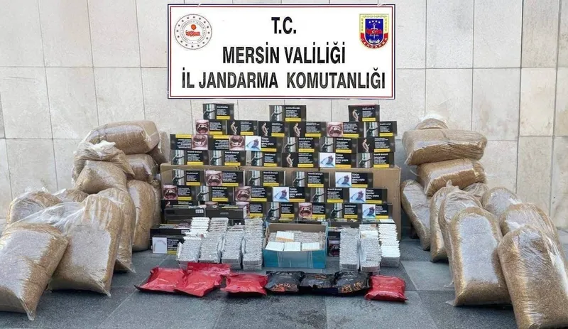 Mersin’de kaçak makaron operasyonu: 3 gözaltı
