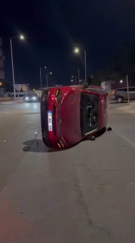 Diyarbakır’da araç takla attı: 1 yaralı
