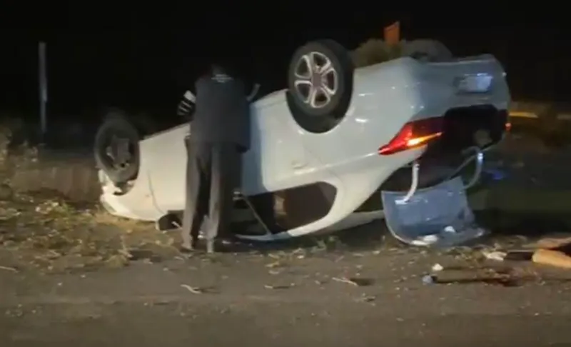 Ereğli’de otomobil takla attı: 3 yaralı
