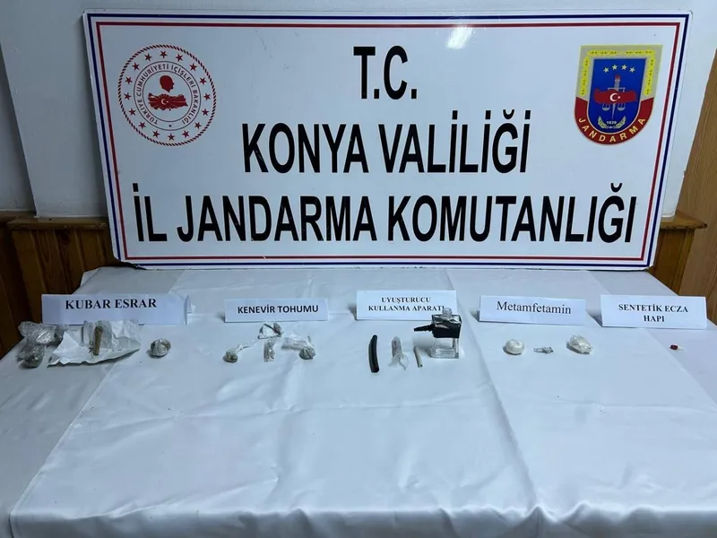 Konya’da jandarmadan uyuşturucu operasyonu: 1 tutuklama
