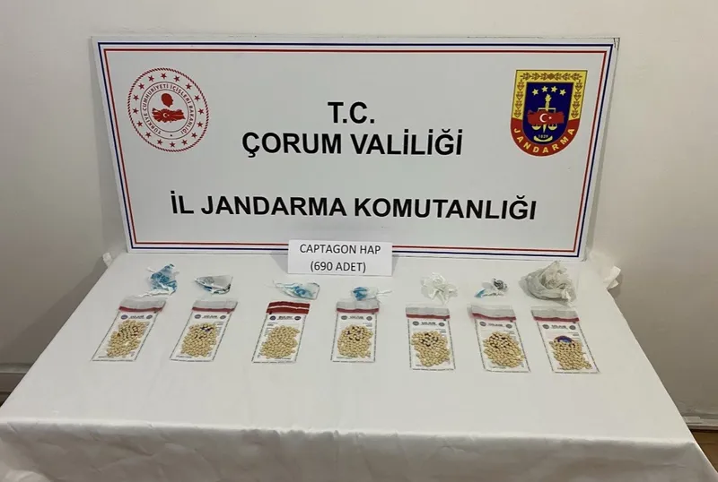 Çorum jandarmasından zehir tacirlerine geçit yok: 7 tutuklama
