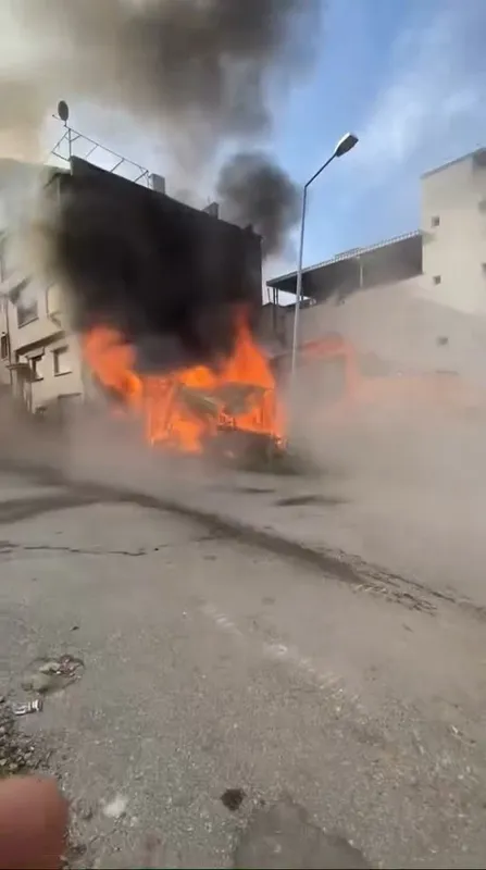 Bursa’da baraka yangını paniğe neden oldu
