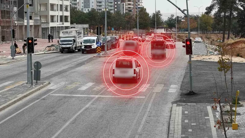 Gaziantep’te kırmızı ışık ihlali yapan 990 araca ceza

