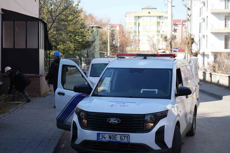 Erzurum’da doğal gaz paniği
