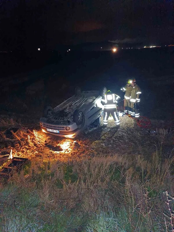 Gönen-Bandırma karayolunda trafik kazası: 1 yaralı
