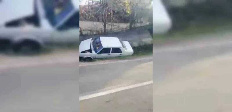 Sinop’ta otomobil su kanalına düştü: 1 yaralı
