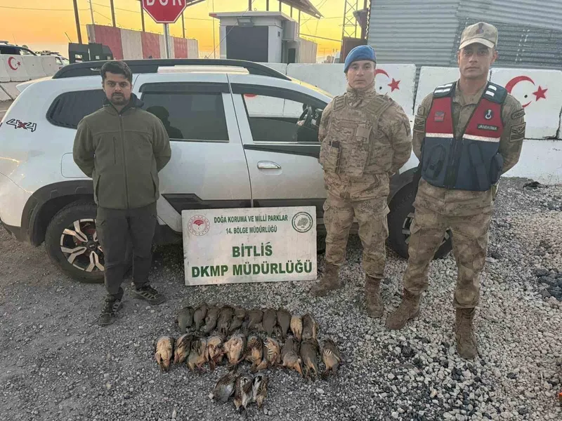 Bitlis’te kota aşımı yapan 5 avcıya 63 bin 680 lira ceza
