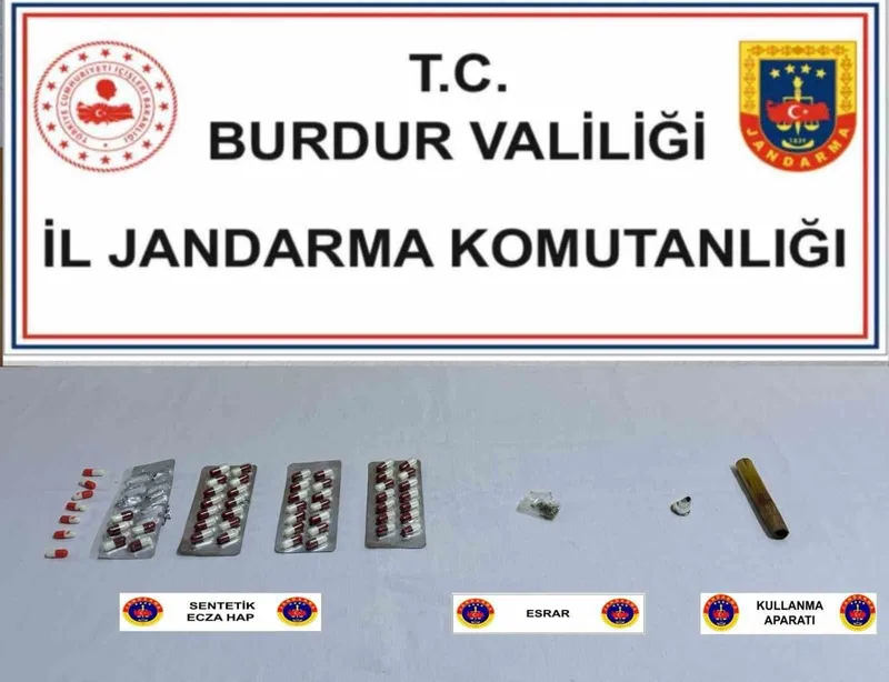 Burdur’da jandarmadan uyuşturucu operasyonunda 3 gözaltı
