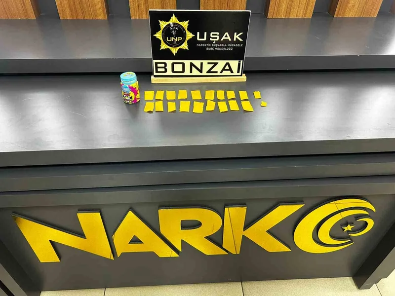 Uşak’ta çok sayıda uyuşturucu madde ele geçirildi
