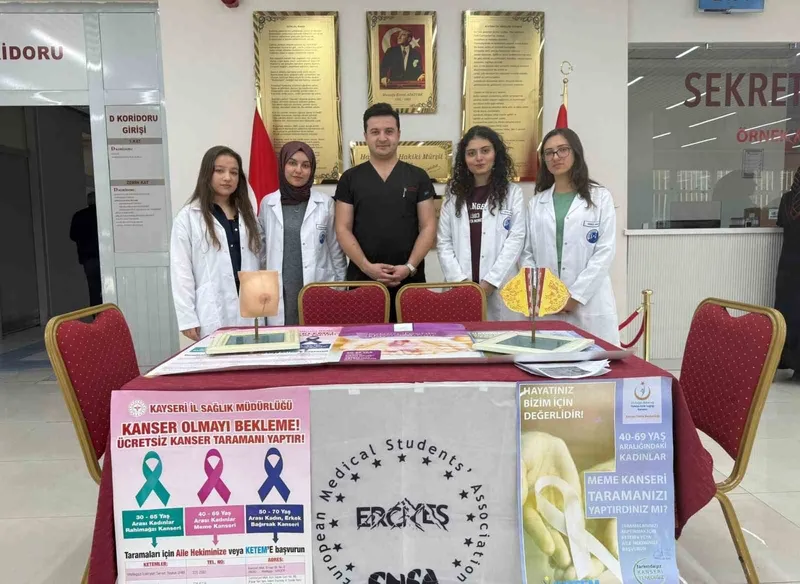 ERÜ Hastaneleri’nde meme kanserinde erken teşhisin önemi anlatıldı
