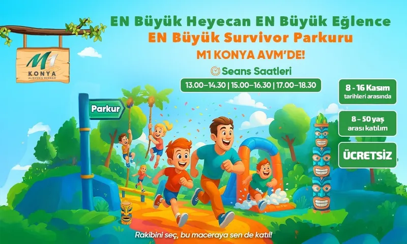 Survivor heyecanı M1 Konya AVM’ye taşınıyor
