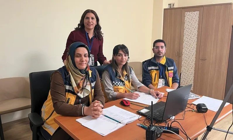 Karaman’da kontrol merkezi çalışanlarına 