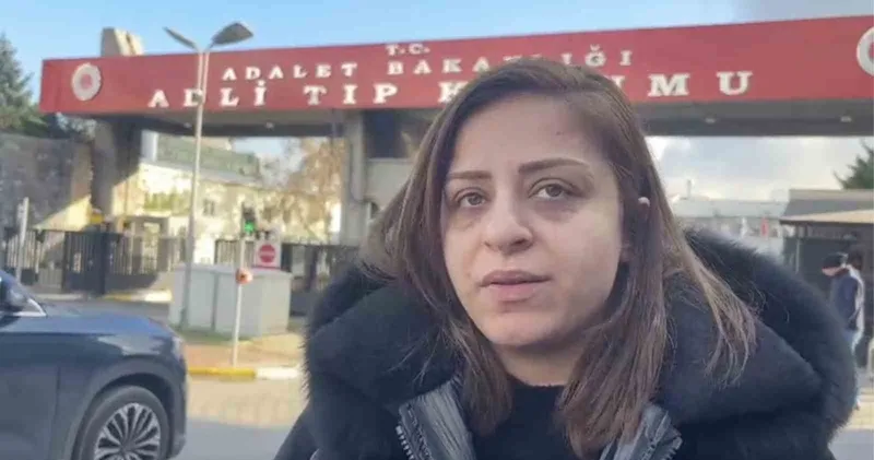 Adli Tıp Kurumu önünde tekme tokat kavga
