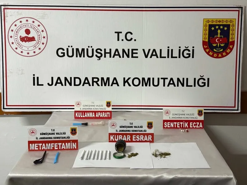 Kocaeli’den Gümüşhane’ye uzanan zehir hattı jandarmaya takıldı
