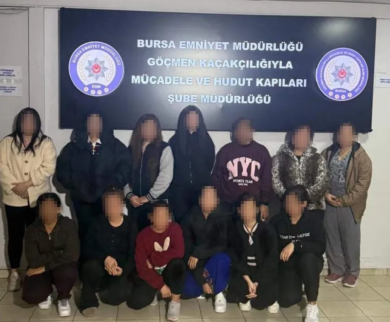 Bursa’da masaj salonlarına eş zamanlı operasyon: 13 kaçak çalışan yakalandı
