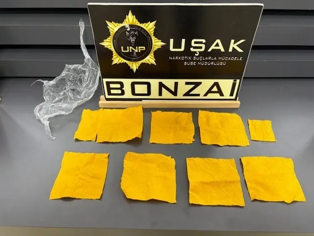 Uşak’ta çok sayıda uyuşturucu madde ele geçirildi
