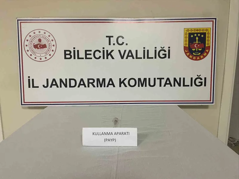 Bilecik’te ’Dur’ ihtiyarına araç içinden payp çıktı
