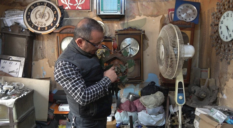Kilisli saat ustası, çeyrek asırdır zamanın yaralarını sarıyor
