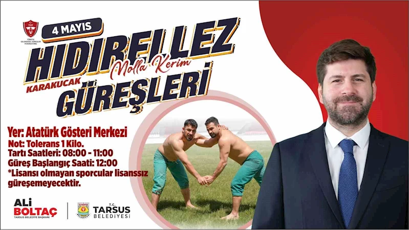 Tarsus’ta ’Karakucak Güreşleri’ heyecanı başlıyor
