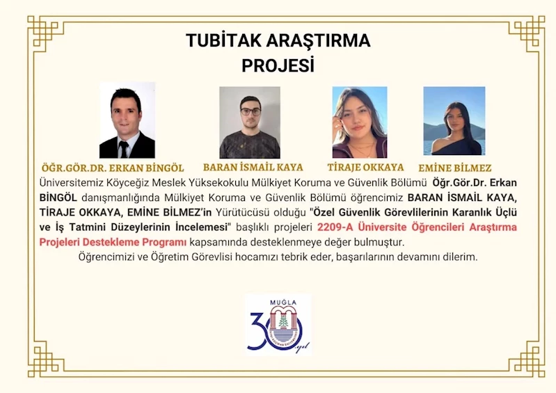 Köyceğiz Meslek Yüksek Okulu öğrencilerinin projeleri destek buldu
