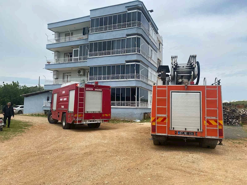 Serik’te apartman dairesinde çıkan yangın korkuttu
