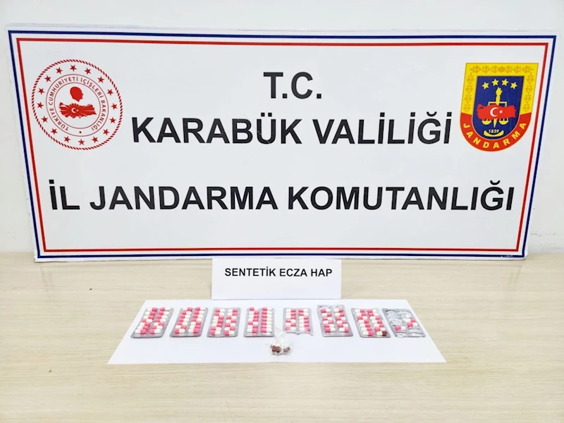 Karabük’te 102 adet sentetik hap ele geçirildi
