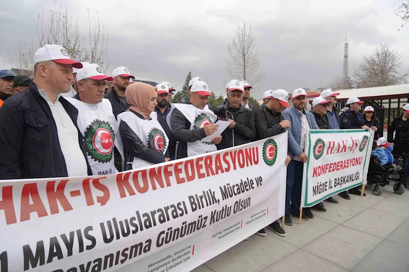 HAK-İŞ Niğde’de 1 Mayıs’ı kutladı: 
