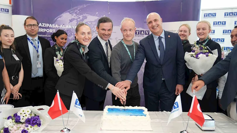 Gazipaşa-Alanya Havalimanı, Copenhagen Air Taxi’nin ilk uçuşunu karşıladı
