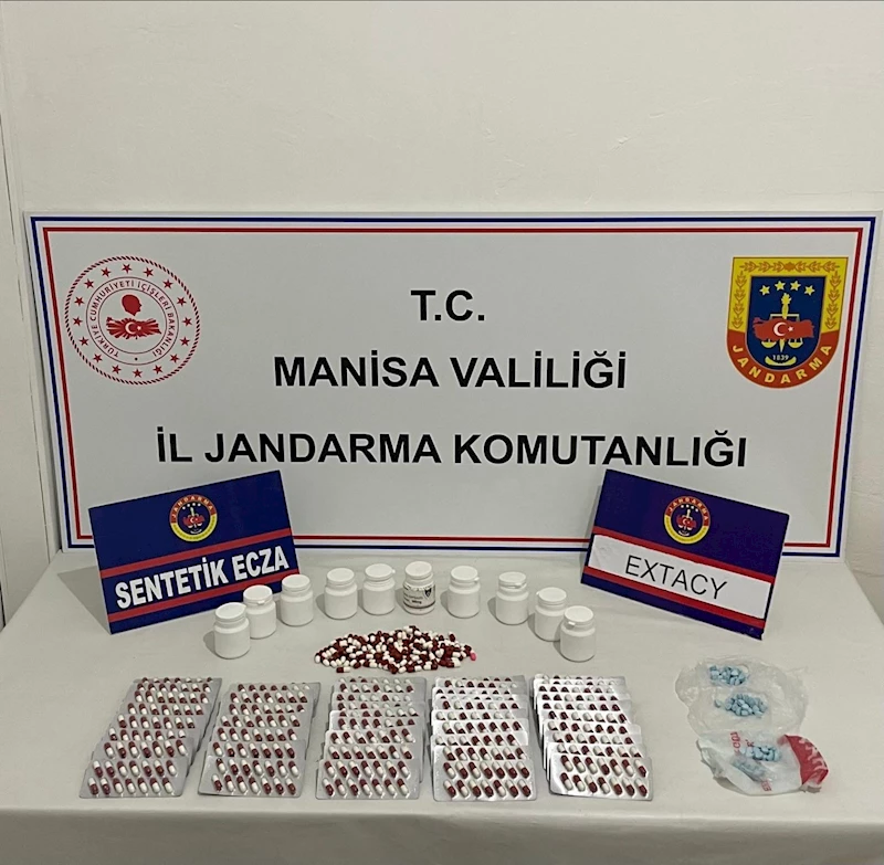 Manisa’da bin 216 adet sentetik hap ele geçirildi
