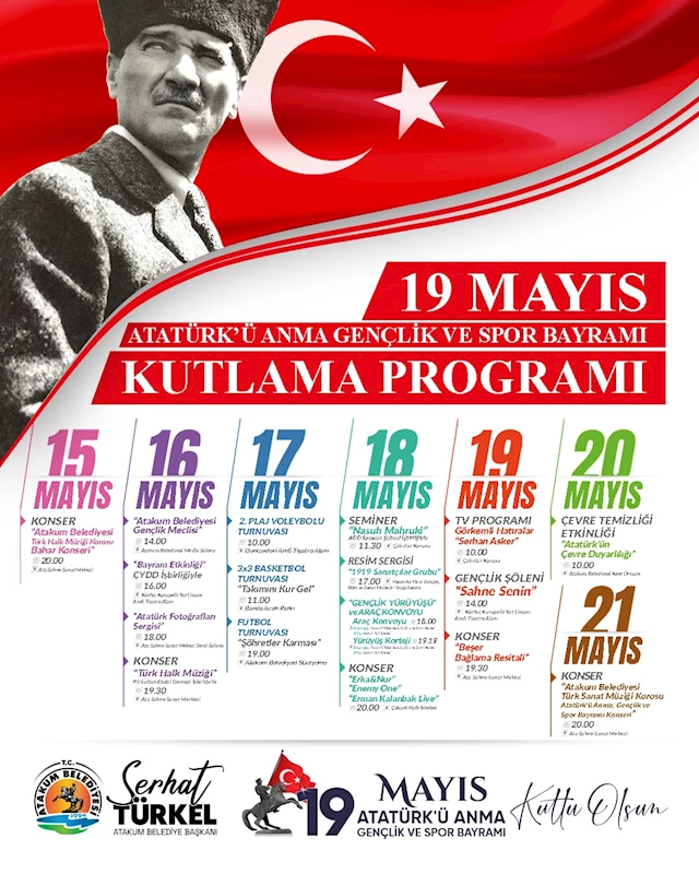 Atakum Belediyesi’nden 19 Mayıs programı
