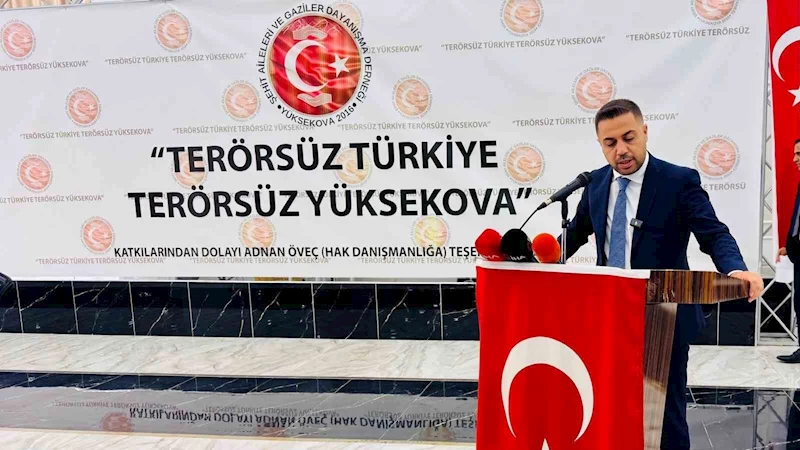 Terörsüz Türkiye, terörsüz Yüksekova için Erdoğan’a tam destek

