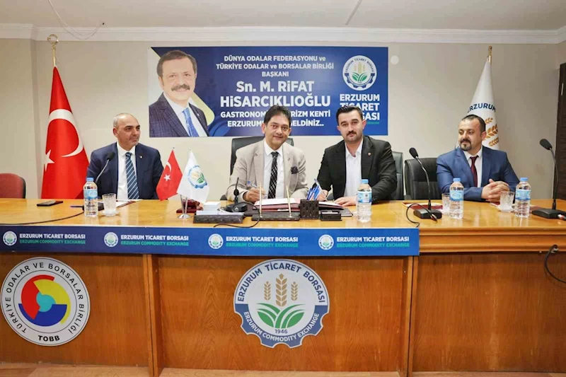 Erzurum ve Ağrı ticaret borsaları arasında 