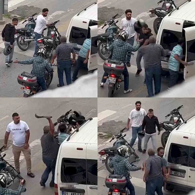 Trafikte budama bıçağı çekti ehliyeti alındı
