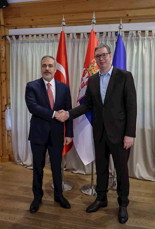 Dışişleri Bakanı Fidan, Sırbistan Cumhurbaşkanı Vucic ile görüştü
