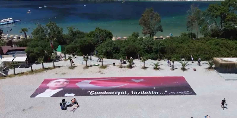 Fethiye Ölüdeniz’de 19 Mayıs hem karada hem havada coşkuyla kutlandı
