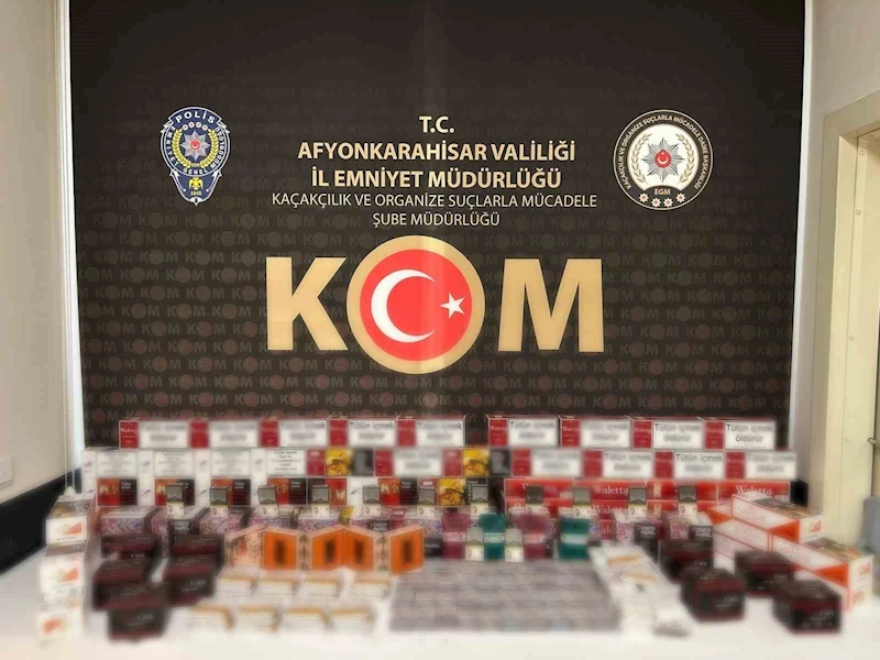Polis kaçak sigara ele geçirdi
