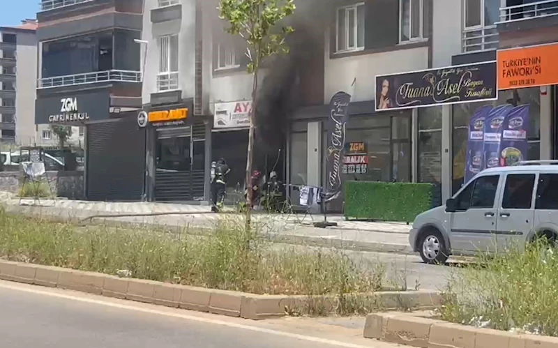 Marangoz dükkanında çıkan yangın korkuttu
