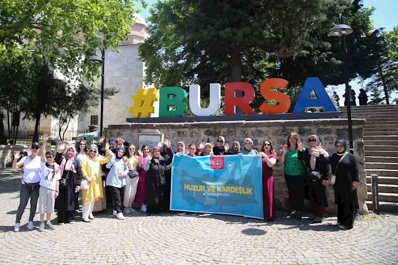 Van’dan gelen şehit ve gezi yakınları Bursa’ya hayran kaldı
