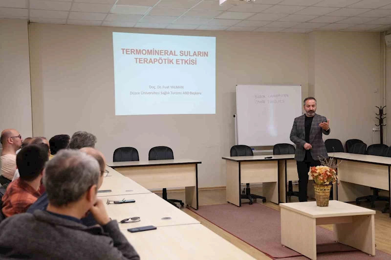 Termomineral suların terapötik etkisi anlatıldı
