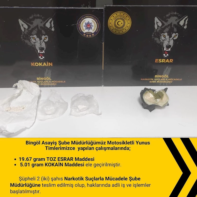 Bingöl’de uyuşturucu operasyonu
