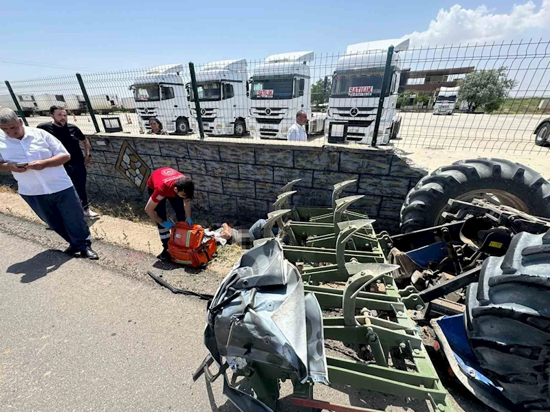 Şanlıurfa’da ilginç kaza kamerada
