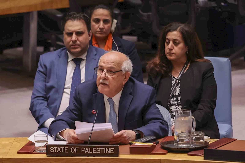 Filistin BM Daimi Gözlemcisi Mansour, BM Güvenlik Konseyi’nde gözyaşlarını hakim olamadı
