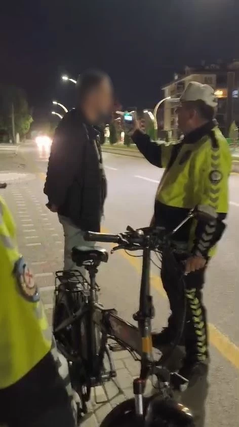 Alkollü bisiklet kullandı, 18 bin lira ceza yedi: Polis, 