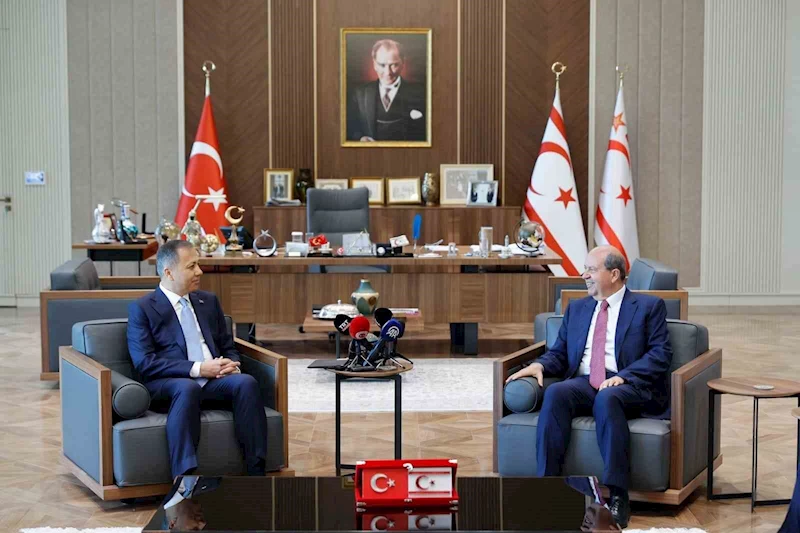 KKTC Cumhurbaşkanı Tatar, Bakan Yerlikaya’yı kabul etti
