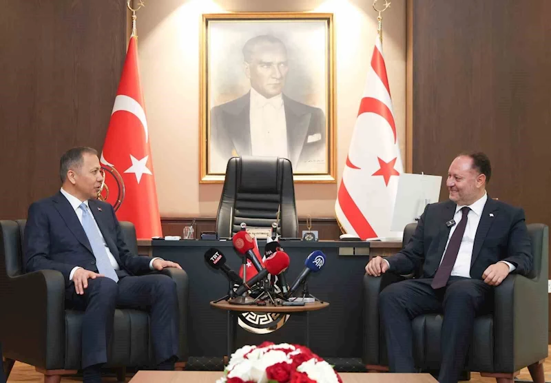 Bakan Yerlikaya, KKTC Cumhuriyet Meclisi Başkanı Öztürkler ile bir araya geldi
