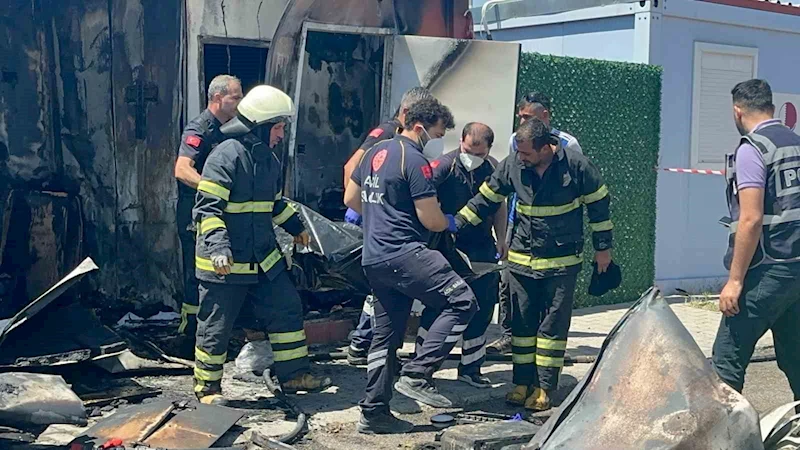 Konteynerde yanarak ölen kişinin kimliği belirlendi
