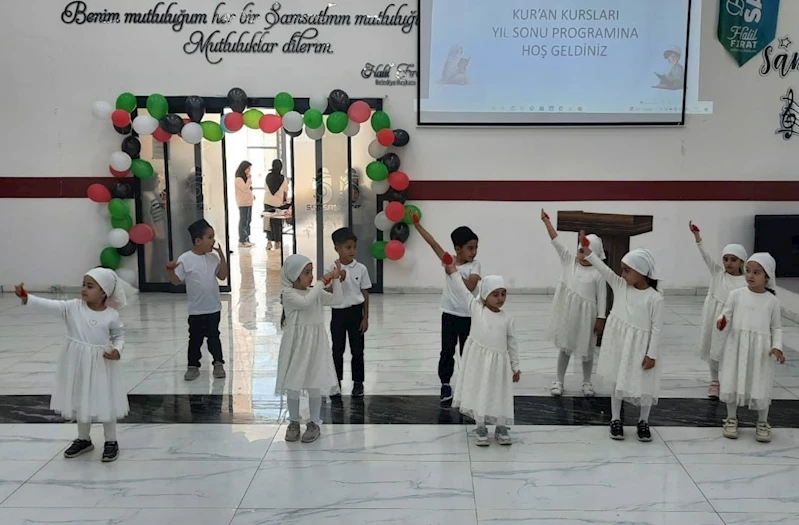 Samsat’ta Kur’an Kursu öğrencileri yılsonu programı düzenledi
